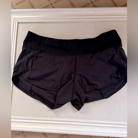 Lululemon Run Speed Short 4 Way Stretch in black 6 - Picture 1 of 8